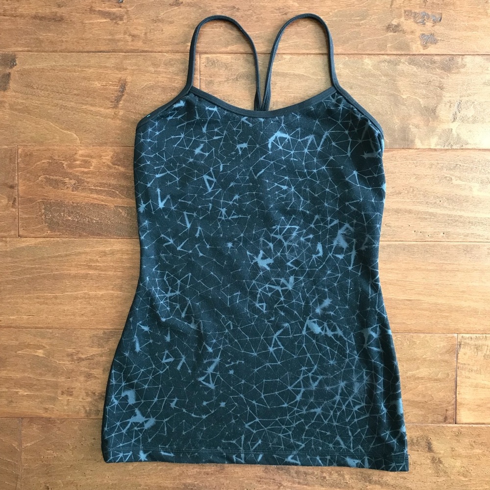 Lululemon Power Y Tank Star Crushed Coal Black 4